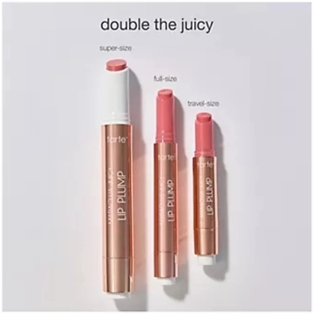 tarte Maracuja Juicy Lip Plump Gloss Sheer White Peach Super-Size New